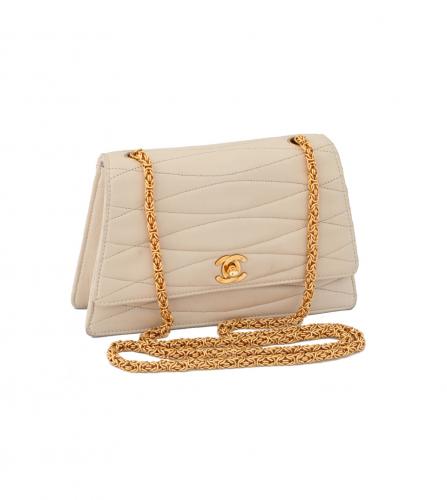 CHANEL BEIGE FLAP BAG