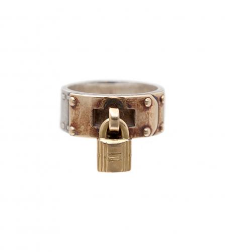HERMES CADENAS SILVER RING