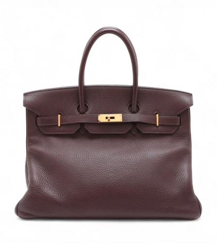Hermes Birkin 35 Taurillon Clemence Havane
