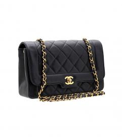 CHANEL BLACK FLAP DIANA VINTAGE BAG