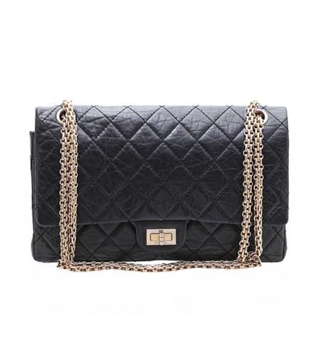 CHANEL BLACK 2.55 SHOULDER BAG