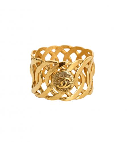 CHANEL CUFF GOLD TONE