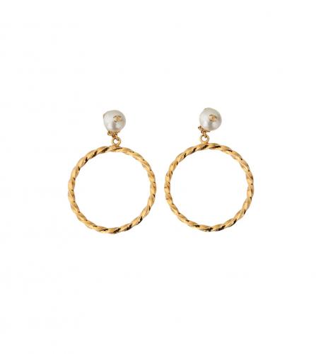 CHANEL PEARL CLIP-ON EARRINGS