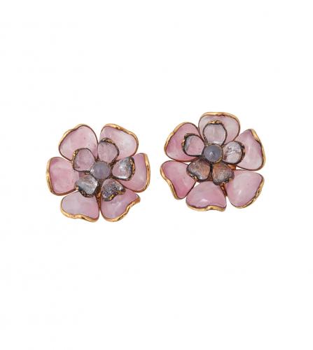 CHANEL GRIPOIX CLIP-ON EARRINGS