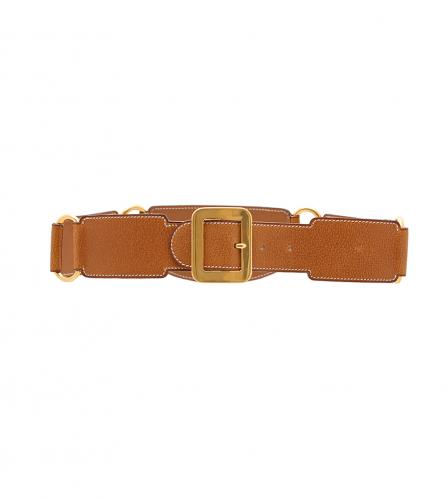 Hermès Vintage - Epsom Kelly Belt - Grey Gold - Leather Belt - Luxury High  Quality - Avvenice