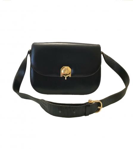 CELINE NAVY TRIOMPHE FLAP BAG