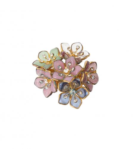 CHANEL GRIPOIX FLOWER BROOCH