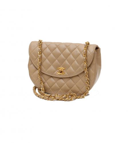 CHANEL BEIGE FLAP BAG