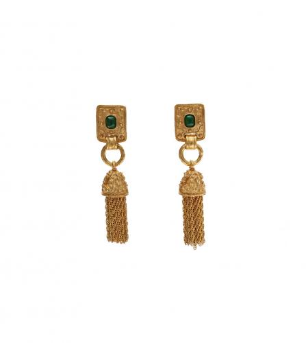 CHANEL GRIPOIX CLIP-ON EARRINGS