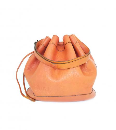 Hermes Market 28 Drawstring Bag in Brown