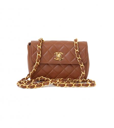 small brown chanel bag vintage