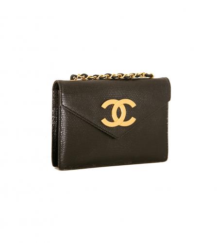 CHANEL BLACK EVENING BAG