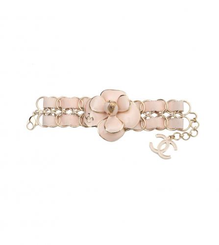 Chanel Pink Camellia Bracelet Chanel