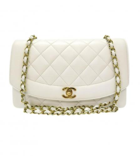 vintage chanel handbag white