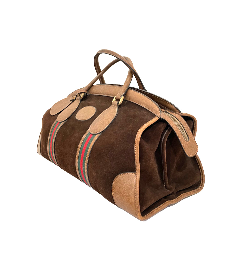 gucci vintage boston bag brown