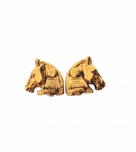 HERMES HORSE EARRINGS