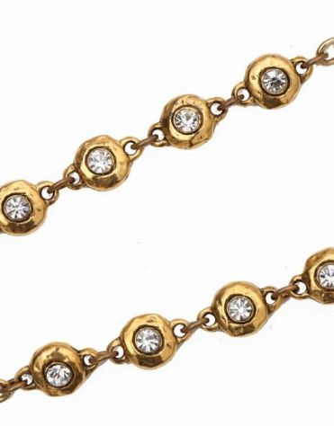 CHANEL VINTAGE RHINESTONE LONG NECKLACE