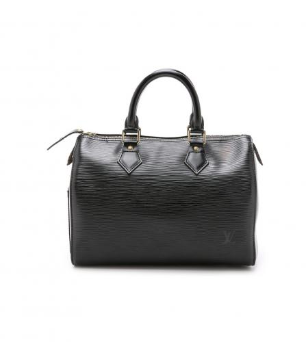 LOUIS VUITTON BLACK EPI SPEEDY 25