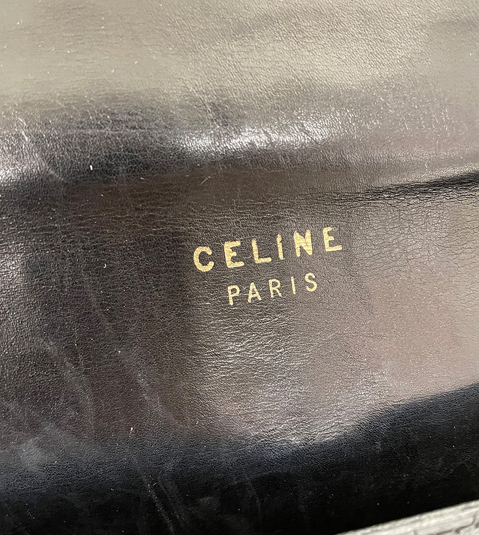 Celine Luggage Drummed Calfskin Mini Souris in Drummed Calfskin with  Silver-Tone - US