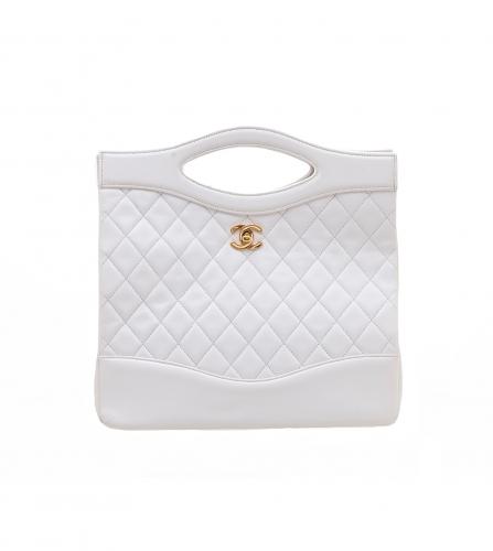 CHANEL WHITE TOTE BAG