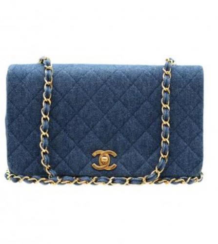 CHANEL DENIM FLAP BAG