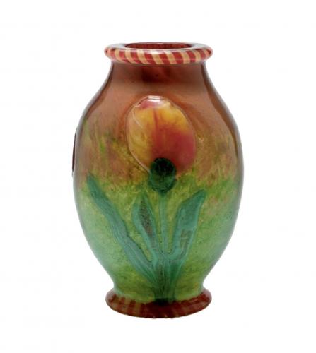 DAUM A MARQUETERIE-SUR-VERRE GLASS VASE