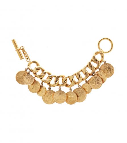 CHANEL BRACELET GOLD COINS