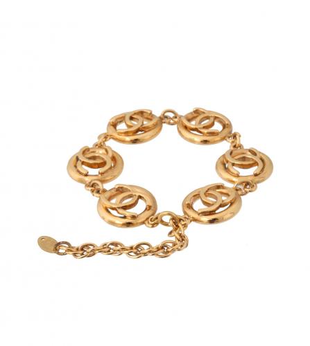 CHANEL GOLD TONE BRACELET