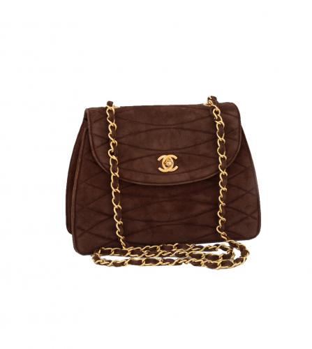 CHANEL BROWN FLAP BAG