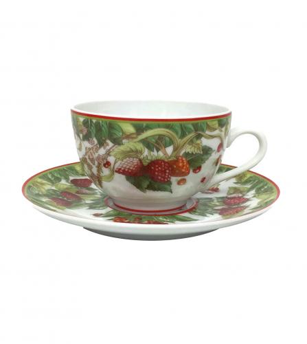 HERMES LE JARDIN DE PYTHAGORE CUP AND SAUCER