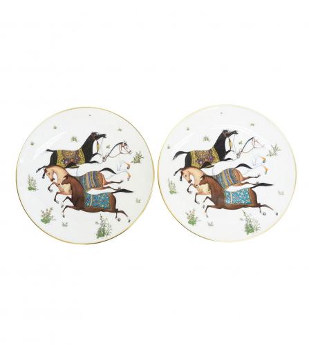 HERMES CHEVAL DORIENT PLATES