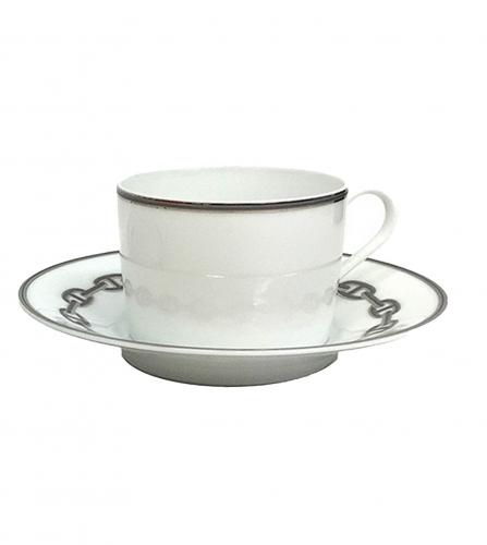 HERMES CHAINE D'ANCRE CUP AND SAUCER
