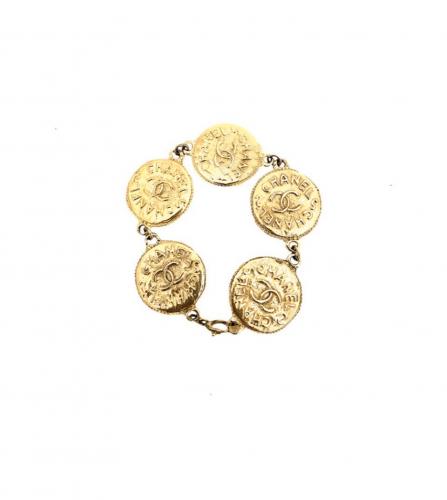 CHANEL GOLD COIN BRACELET
