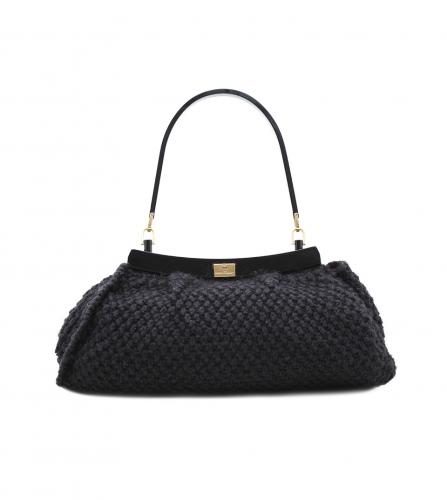 FERRAGAMO GANCINI KNIT HANDBAG