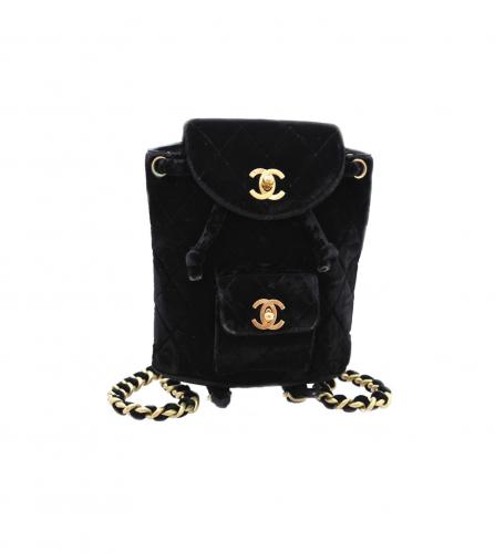 CHANEL MINI BLACK BACKPACK