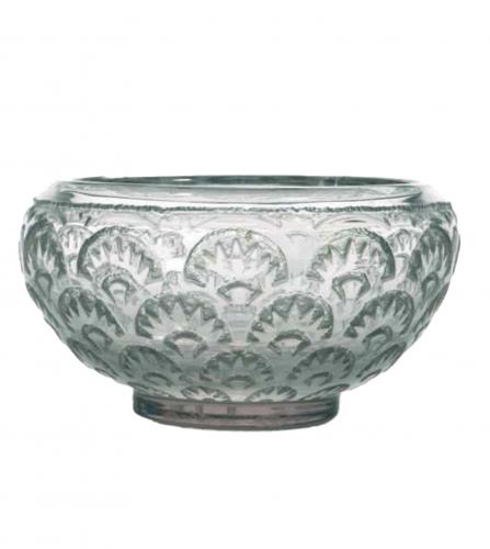 FRENCH ACID-ETCHED GLASS BOWL