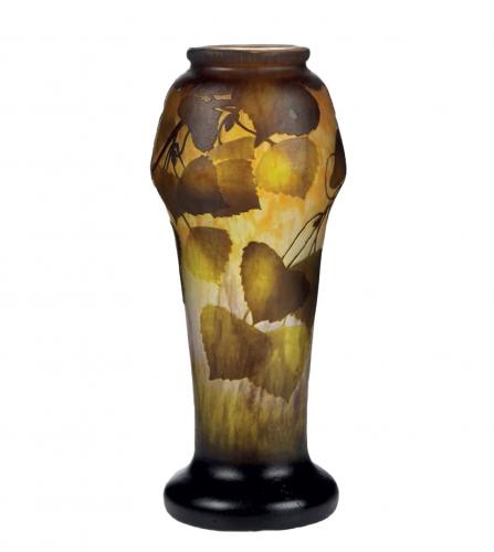 DAUM CAMEO GLASS VASE