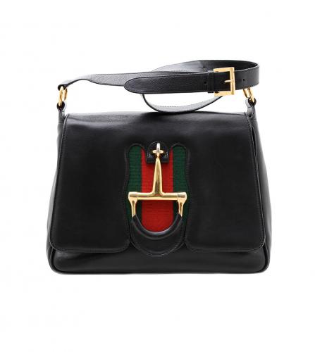 GUCCI BLACK HORSEBIT SHOULDER BAG