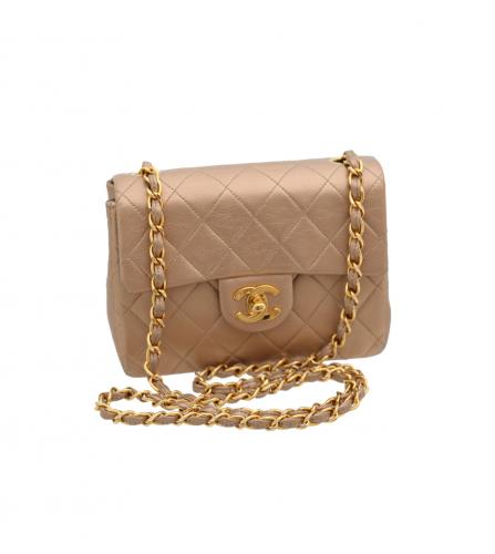 CHANEL BRONZE FLAP BAG