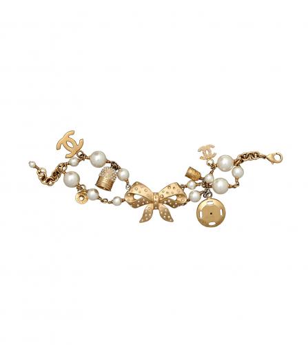 CHANEL Cambon Vintage Charms Bracelet - certified pre-owned luxury