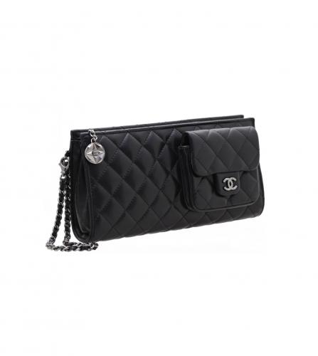 CHANEL BLACK CLUTCH