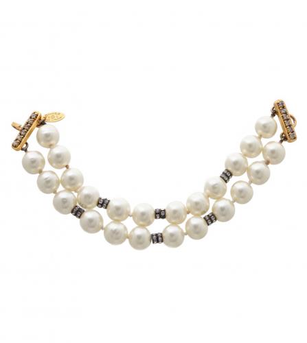 CHANEL PEARL STRASS BRACELET