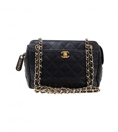 CHANEL BLACK CAVIAR TOTE