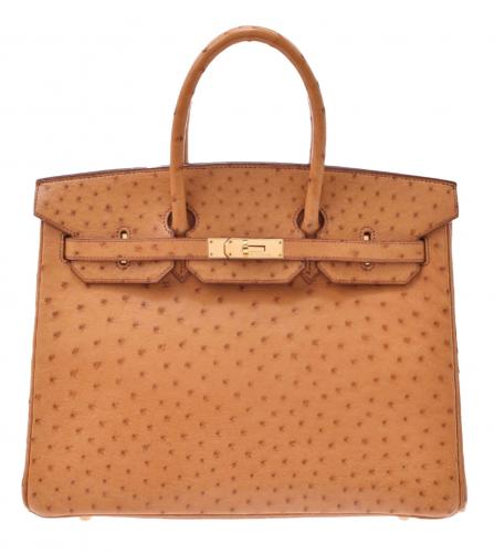 HERMES BIRKIN 35 OSTRICH CHESSNUTS