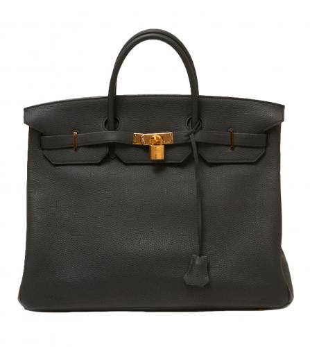 HERMES BIRKIN 40 TAURILLON CLEMENCE NOIR