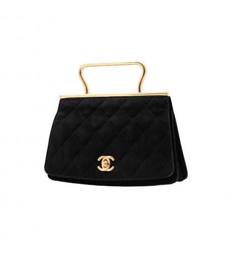 CHANEL BLACK EVENING BAG