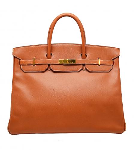 HERMES BIRKIN 40 COURCHEVEL GOLD