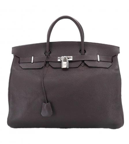 HERMES BIRKIN 50 TAURILLON  CLEMENCE EBENE