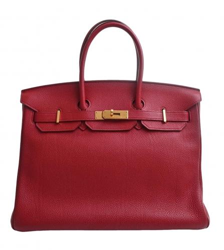 HERMES BIRKIN 35 TOGO ROUGE VIF