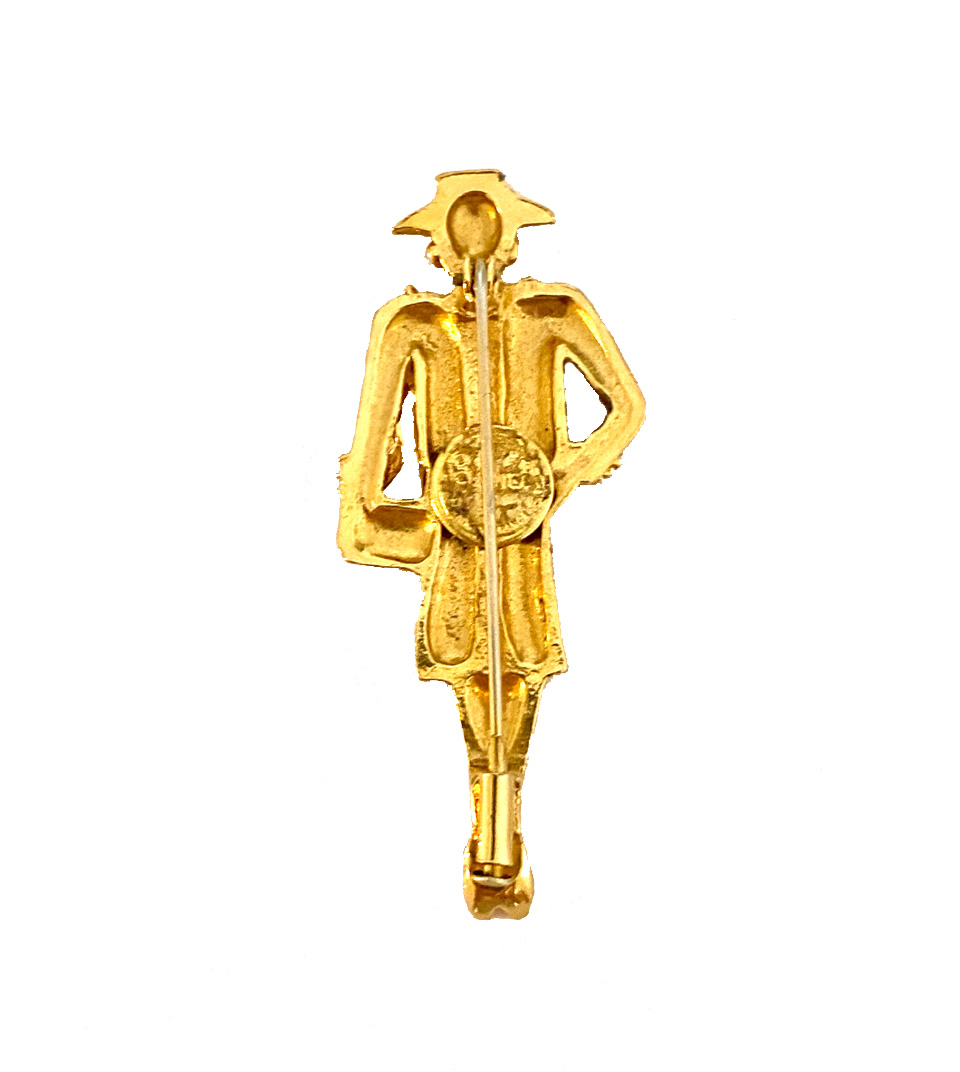 Chanel Gold Coco Vintage Runway Pin Brooch